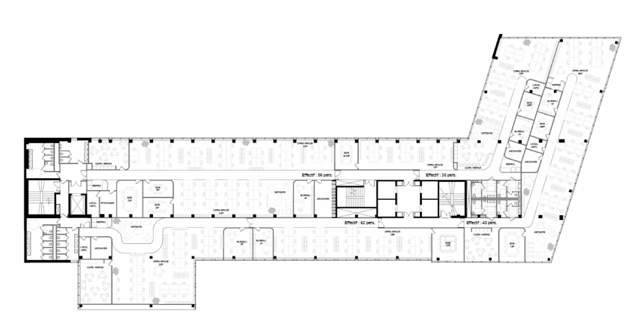 Bureau Asnières-sur-Seine 8196m² Location bureau Asnières-sur-Seine Hauts-de-Seine OLBUR2003440 4